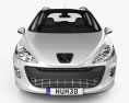 Peugeot 308 SW 2011 3Dモデル front view