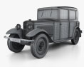 Peugeot 201 1929 3d model wire render