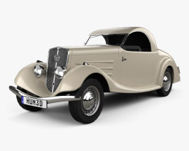3D model of Peugeot 401 Eclipse 1934