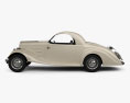 Peugeot 401 Eclipse 1934 3D模型 侧视图