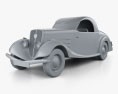 Peugeot 401 Eclipse 1934 3D 모델  clay render