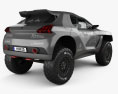 Peugeot 2008 DKR 인테리어 가 있는 2015 3D 모델  back view