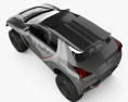 Peugeot 2008 DKR з детальним інтер'єром 2015 3D модель top view