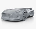 Peugeot EX1 2018 3D модель clay render
