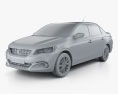 Peugeot 301 2020 3D-Modell clay render