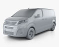Peugeot Traveller Allure 2019 3D-Modell clay render