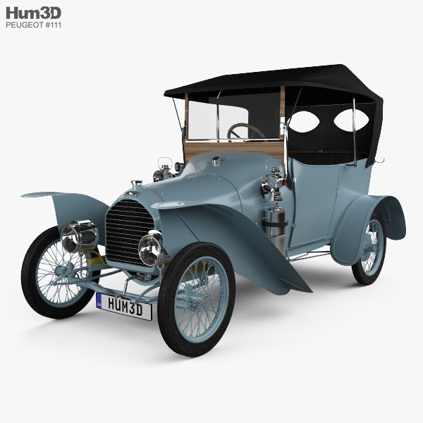 Peugeot Type BP1 Bebe 1913 3Dモデル