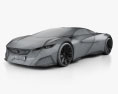Peugeot Onyx 2012 3D 모델  wire render