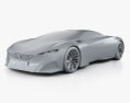 Peugeot Onyx 2012 3D-Modell clay render