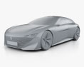Peugeot Instinct 2018 3d model clay render