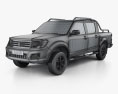 Peugeot Pick Up 4x4 2020 3Dモデル wire render