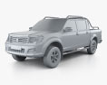 Peugeot Pick Up 4x4 2020 Modello 3D clay render