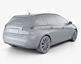Peugeot 308 掀背车 2020 3D模型