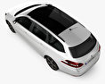 Peugeot 308 SW GT Line 2020 3D模型 顶视图