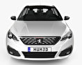 Peugeot 308 SW GT Line 2020 3Dモデル front view