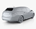 Peugeot 308 SW GT Line 2020 3D модель