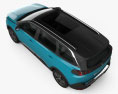 Peugeot 5008 2020 3D模型 顶视图