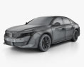 Peugeot 508 ліфтбек GT-line 2021 3D модель wire render
