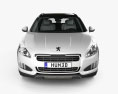 Peugeot 508 RXH 带内饰 2017 3D模型 正面图