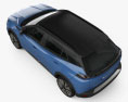 Peugeot e-2008 GT 2022 3D 모델  top view