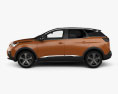 Peugeot 3008 with HQ interior 2019 3d model side view