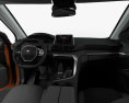 Peugeot 3008 with HQ interior 2019 3d model dashboard