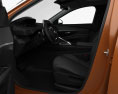 Peugeot 3008 com interior 2019 Modelo 3d assentos