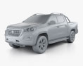 Peugeot Landtrek ダブルキャブ Multi purpose 2023 3Dモデル clay render