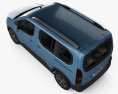 Peugeot Rifter 2021 3D-Modell Draufsicht