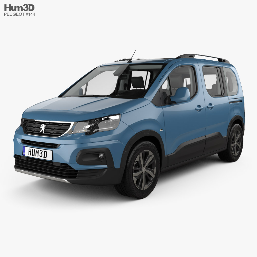 Peugeot Rifter with HQ interior 2021 3D model