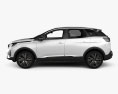 Peugeot 3008 hybrid4 with HQ interior 2023 3d model side view