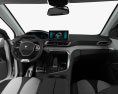 Peugeot 3008 hybrid4 with HQ interior 2023 3d model dashboard