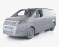 Peugeot Expert Panel Van L2 with HQ interior 2019 3d model clay render