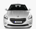 Peugeot 301 with HQ interior 2016 3D модель front view