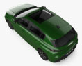 Peugeot 308 HYBRID 2024 3D-Modell Draufsicht