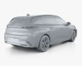 Peugeot 308 HYBRID 2024 3D 모델 