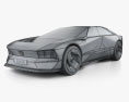 Peugeot Inception 2024 3D 모델  wire render