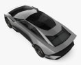 Peugeot Inception 2024 Modello 3D vista dall'alto
