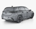 Peugeot 308 Allure 2024 3D модель