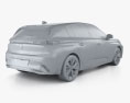 Peugeot 308 Allure 2024 Modelo 3D