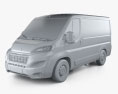 Peugeot Boxer Panel Van L1H1 2017 3D модель clay render