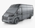 Peugeot Boxer Panel Van L4H2 2017 3D модель wire render