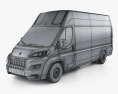 Peugeot Boxer Panel Van L4H3 2017 3D модель wire render