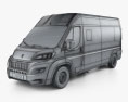 Peugeot Boxer Passenger Van L3H2 2017 3D-Modell wire render