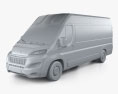 Peugeot Boxer Passenger Van L4H2 2017 3D模型 clay render