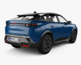 Peugeot 3008 e 2024 3D модель back view