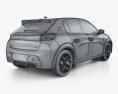 Peugeot e-208 GT-line 2023 3Dモデル
