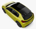 Peugeot e-208 GT-line 2023 Modello 3D vista dall'alto