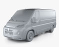 Peugeot Boxer Panel Van L2H1 2024 3Dモデル clay render