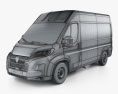 Peugeot Boxer Panel Van L2H2 2024 3D模型 wire render